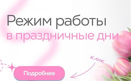Режим работы в праздничные дни